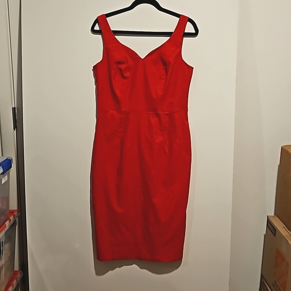 Grace Karin Dresses & Skirts - Grace Karin red sleeveless dress slit in the back stretchy Large back slit NWT